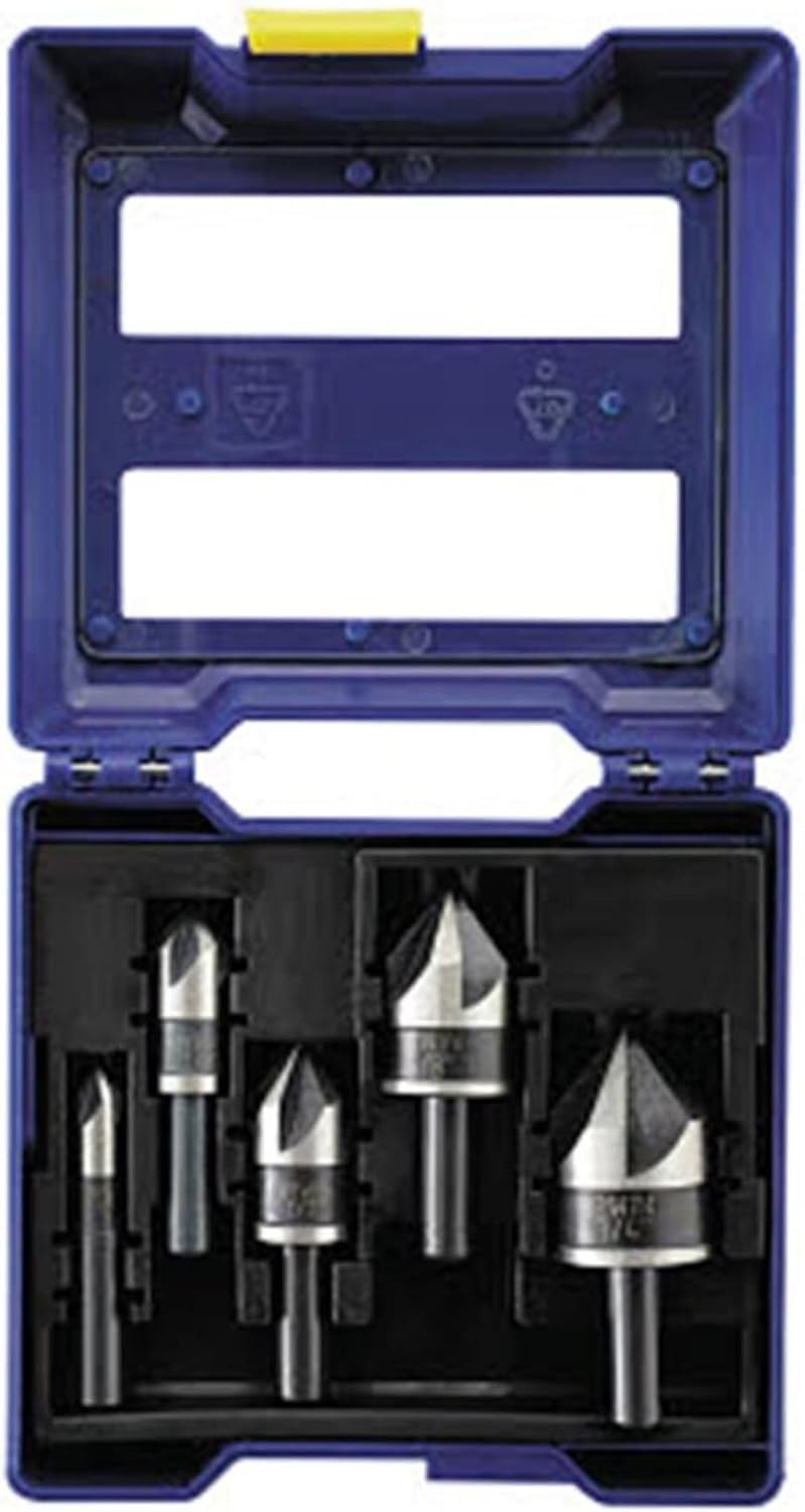IRWIN Metal Countersink Drill Bit Set, 5 Piece, 1877793