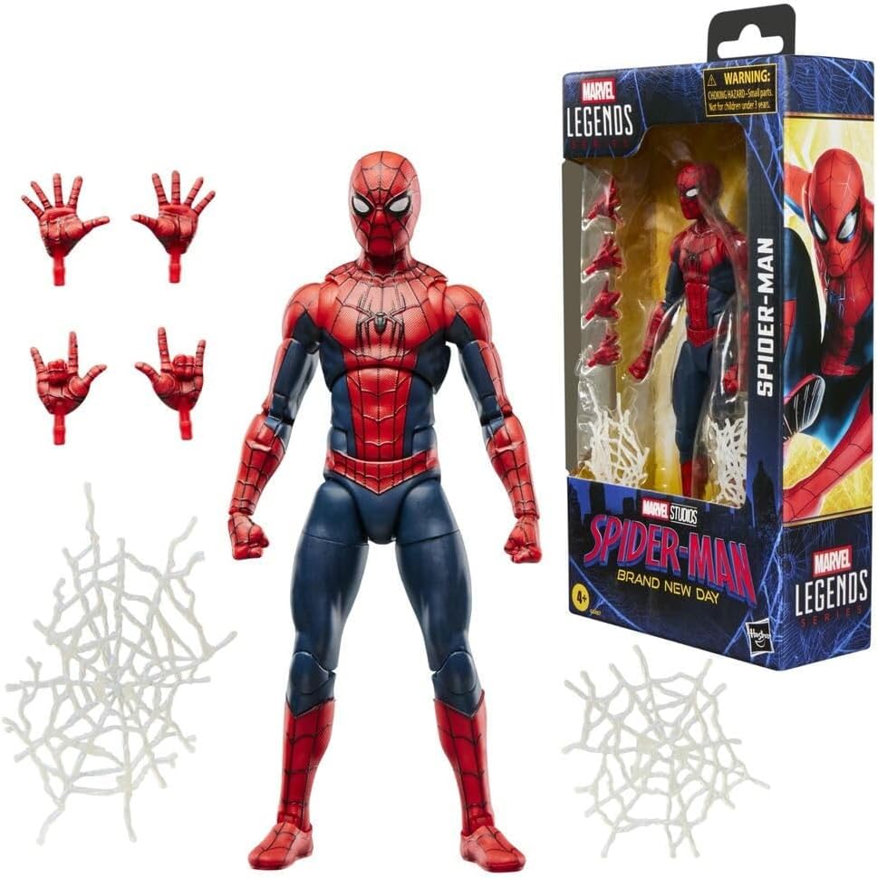 Legends Series Spider-Man, Spider-Man Day Collectible 6-Inch Action Figure Set