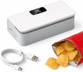 Mini Bag Sealer, Rechargeable Plastic Bag Sealer with Magnet &Cutter