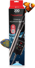 Titanium Heater with Controller - Adjustable Temperature for Aquariums Up to 55 Gallons - Ideal for Turtles & Large