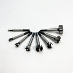 Forstner Bit Set 8Pcs Hex Shank, Wood Drill Bits Set with Multi Sided Shank