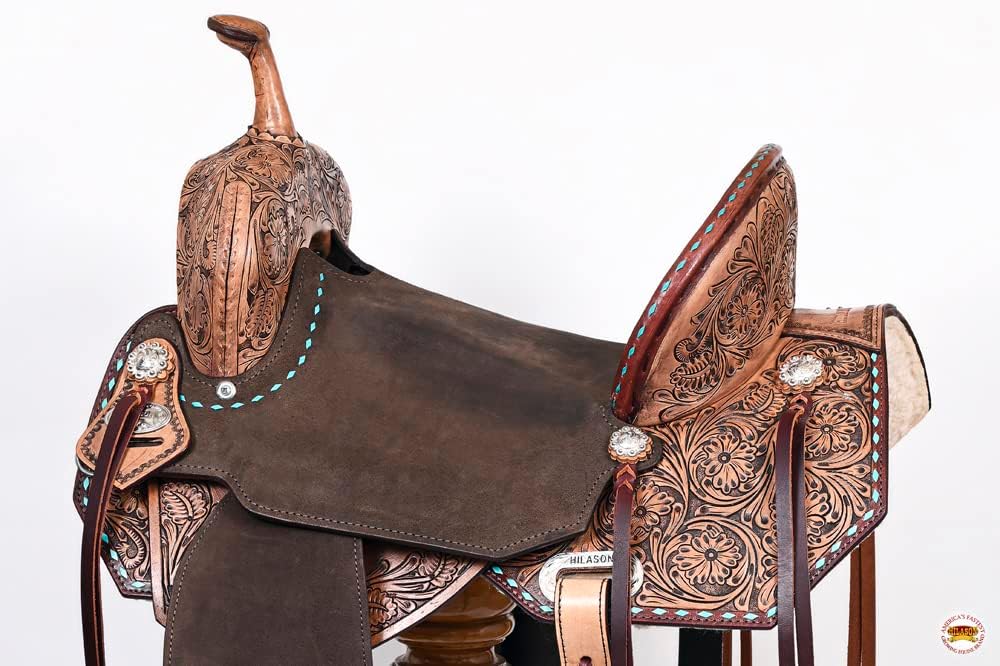 Flex Tree Western Saddle Brown Barrel Trail Horse