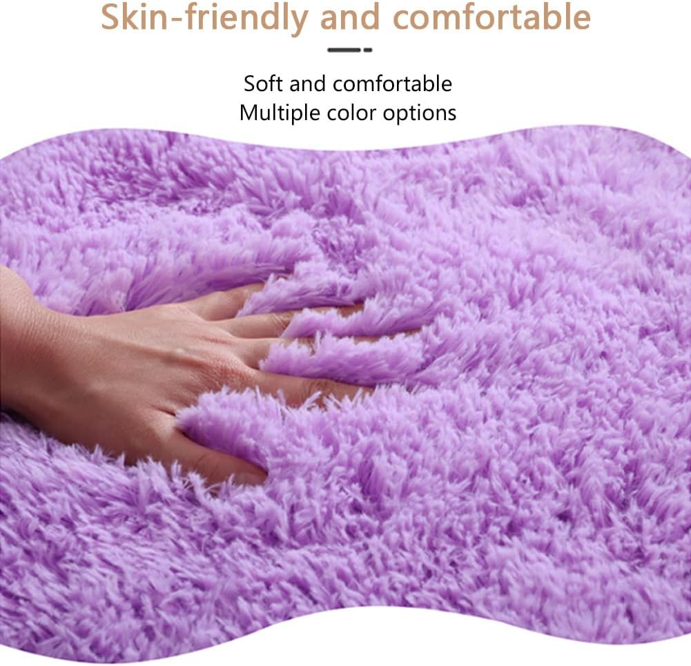 Bathroom Rug Sets 3 Piece Non Slip, Toilet Lid Cover and Contour Mat, Bath Mats Shower Mat for Tub (Pink)