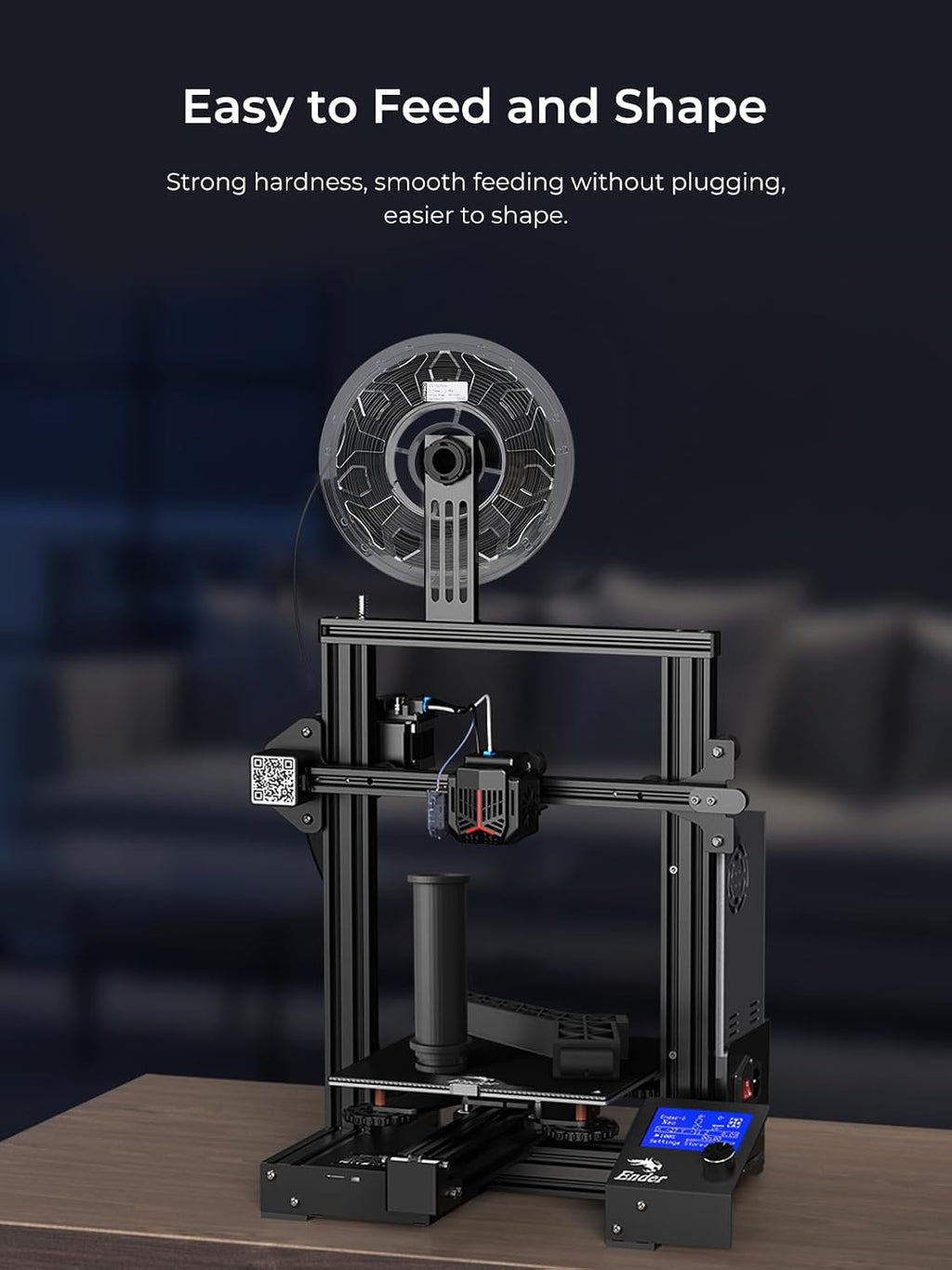 Carbon Fiber Filament 1.75mm, 3D Printer Filament, 1kg (2.2lbs) Spool, No Warp Enhanced Toughness, ±0.03mm Accuracy