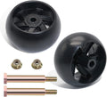 CheeMuii 2 Pack 589527301 Lawn Mower Deck Wheels Kit with Blots & Nuts
