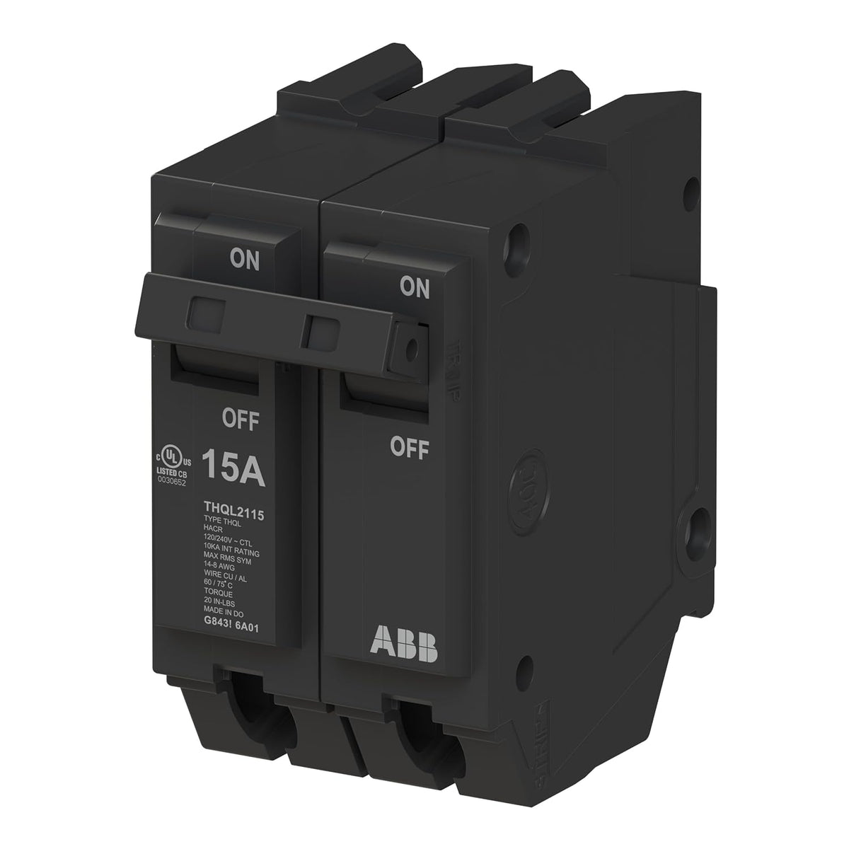 ABB Q-Line THQL2115 • Circuit Breaker • 15 Amp Double Pole