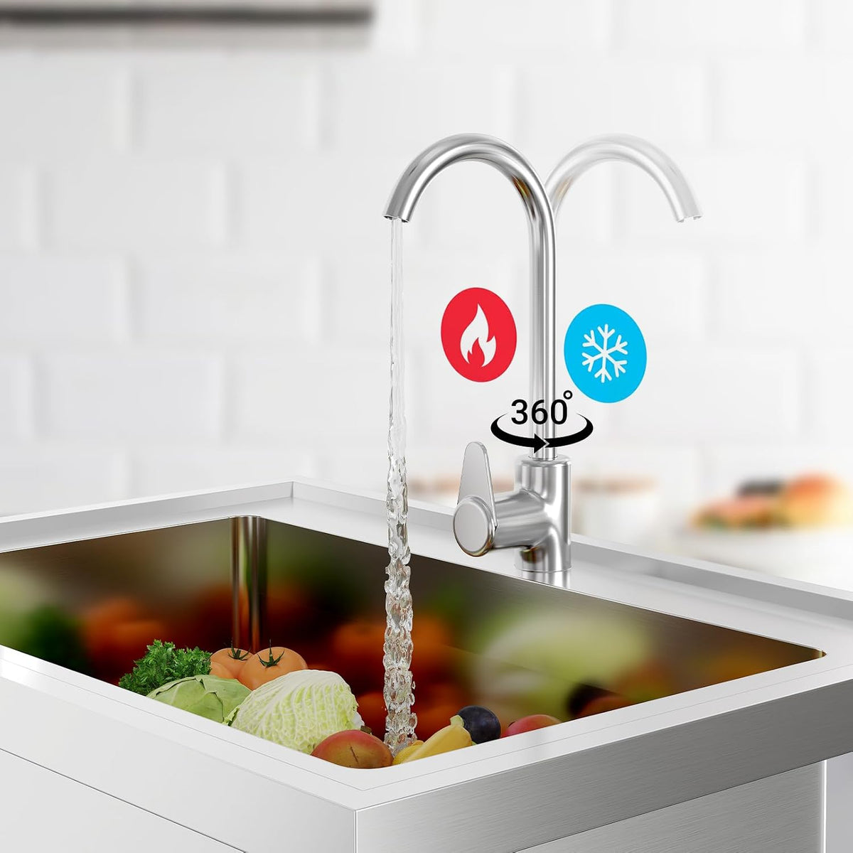 Utility Sink Stainless Steel Freestanding Commercial
