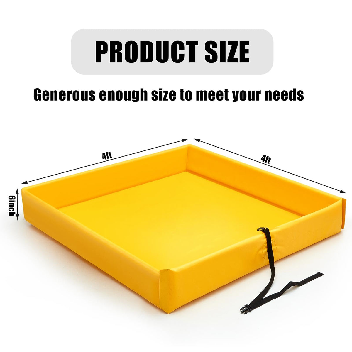 2 Pcs Folding Duck Pond 4' x 4' x 6" Portable Spill Containment