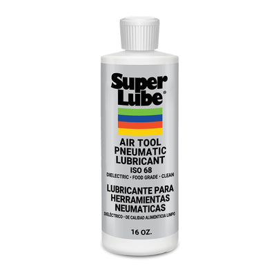 Super Lube Air Tool Pneumatic Lubricant - Long-Lasting Lubrication for Tool Repair - Moisture Resistant - NSF Food Grade - Eliminates Rust & Corrosion - Translucent - Bottle - 1 pt (12016)