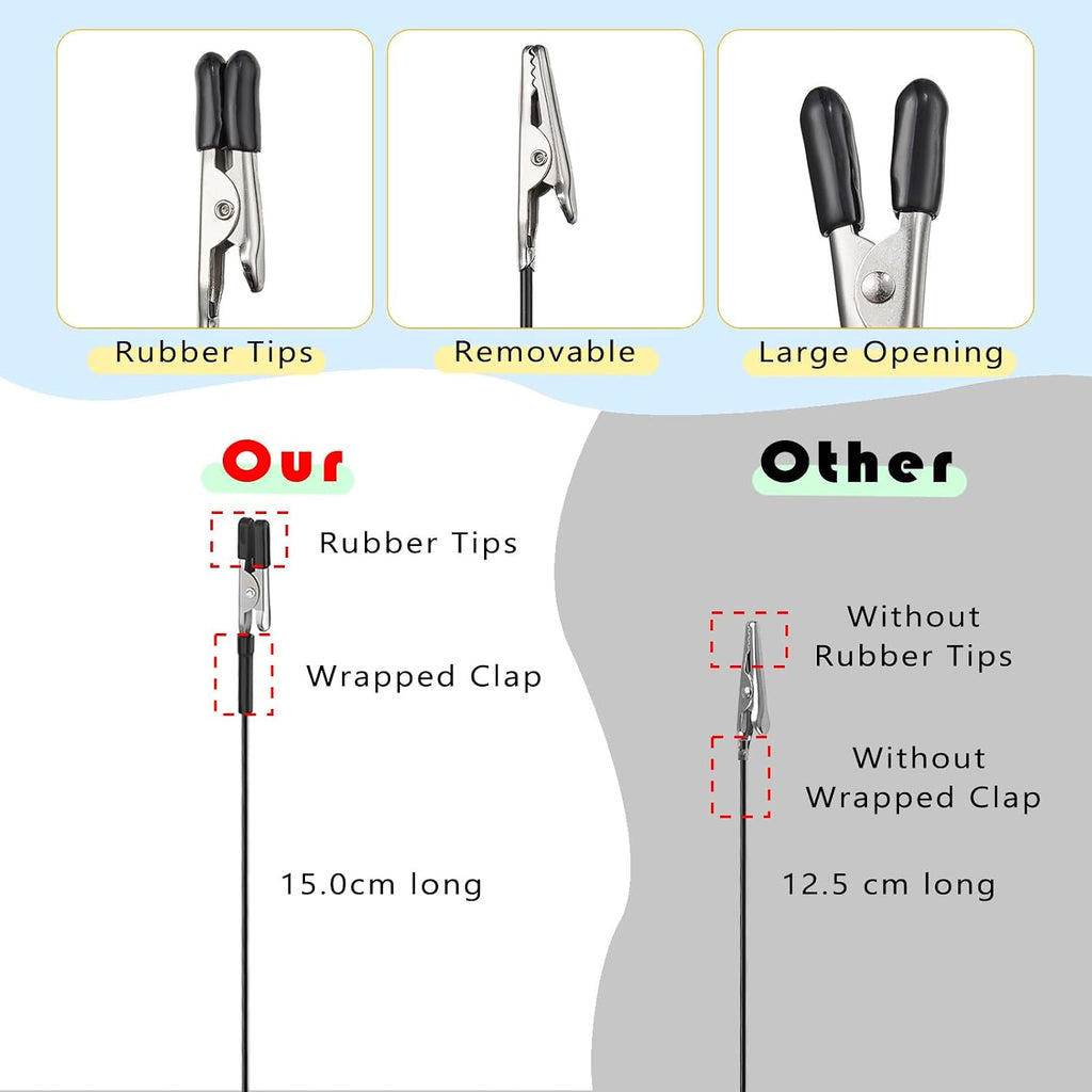 Magnetic Helping Hands, 10 Crocodile Clips, for Soldering & Model Painting