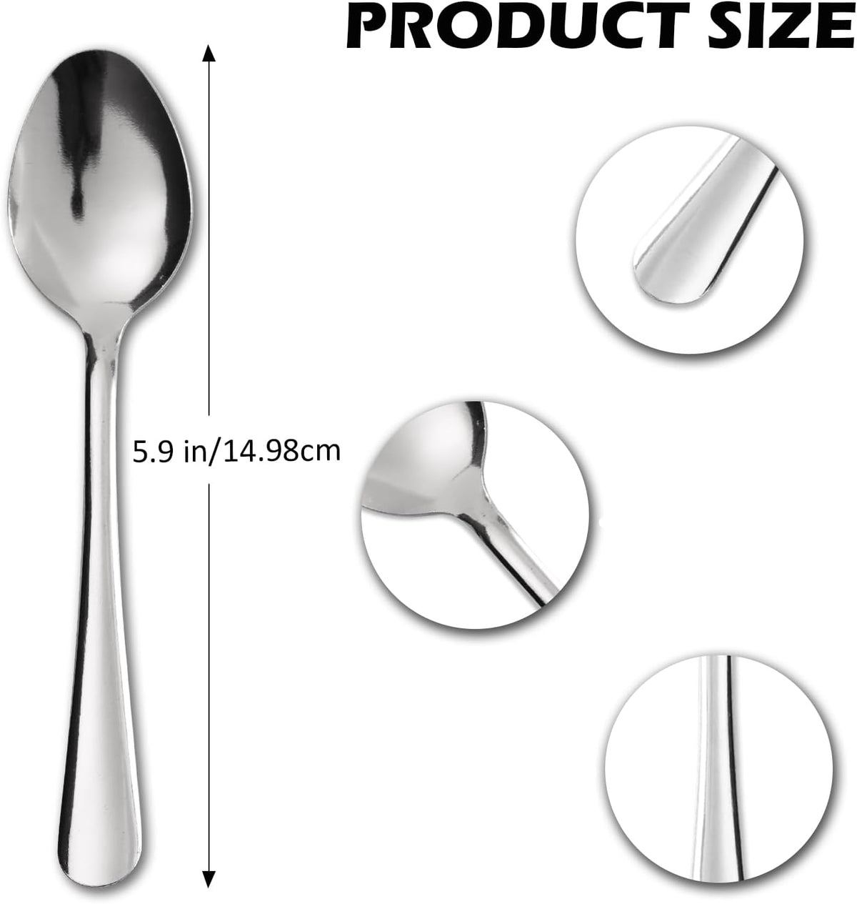 Windsor 60-Piece Set Stainless Steel Teaspoons, Tea Spoons
