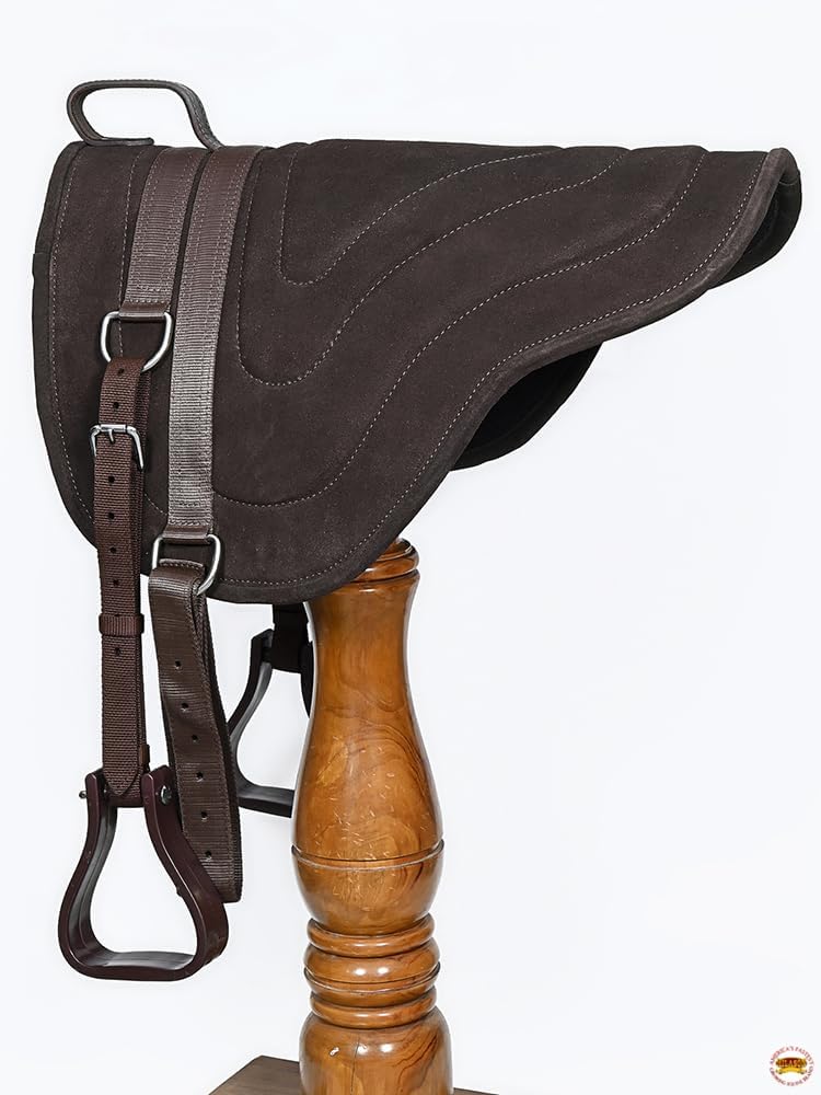Western Bareback Saddle Pad Brown 26" X 32"