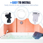 Fuoequl 16A On Off Push Button Switch for Jetted Whirlpool Jet White