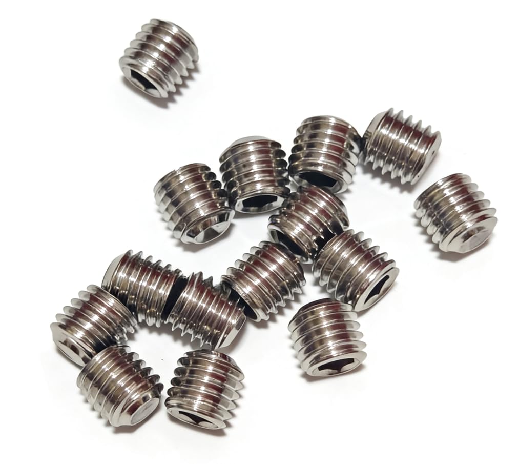5/16-18 * 1-1/2 Inch Hex Socket Set Screws, 304 Stainless Steel Internal Hex Drive Cup Point Grub Screws, Furniture, Industrial Fastening (15 PCS) (5/16-18 * 1-1/2, Inches)