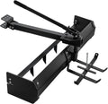 42 Inch Tow Behind Box Scraper, Lawn Tractor Attachments with Tractor Box Blade Sleeve Hitch Tow, Suitable for