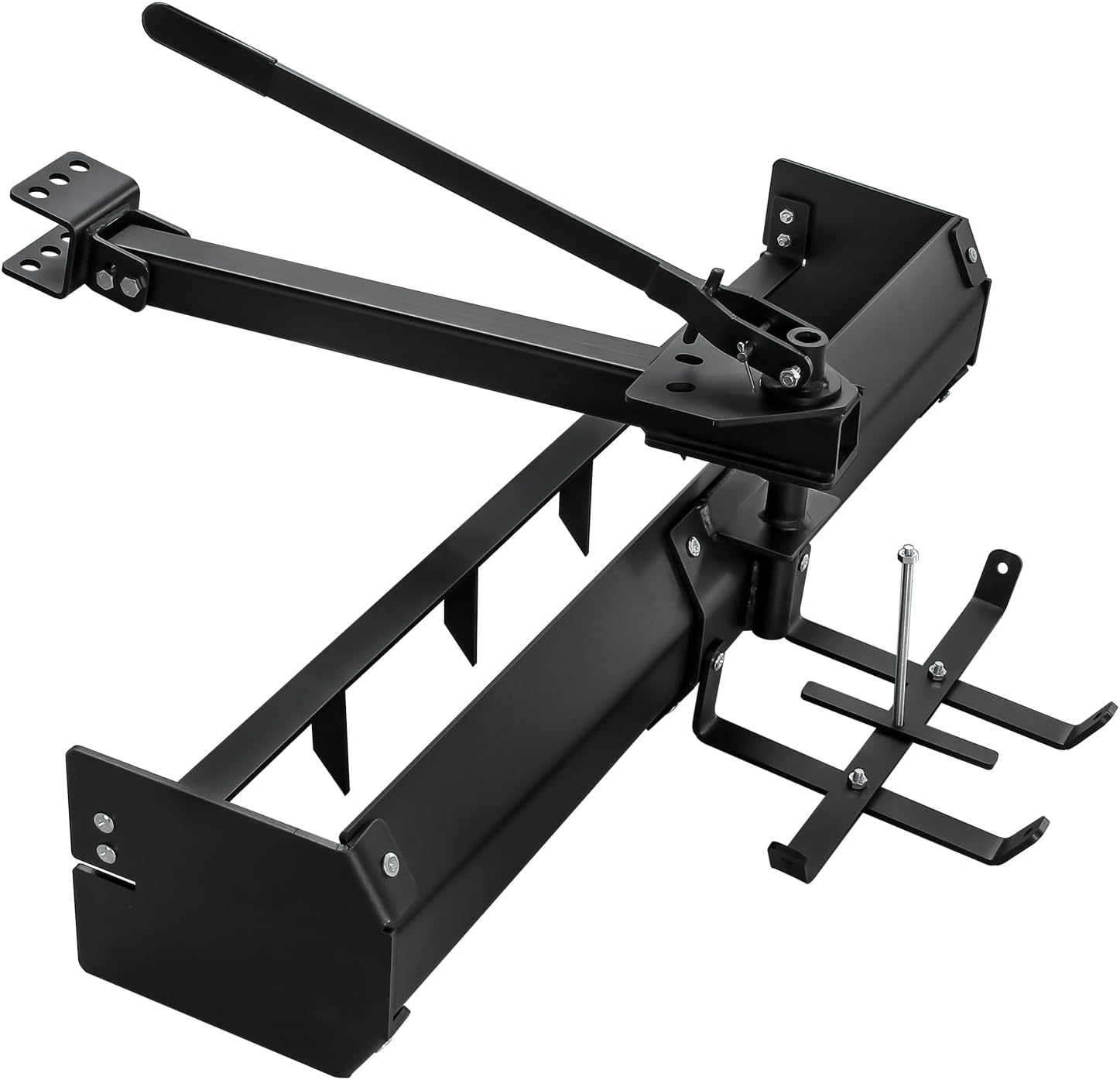 42 Inch Tow Behind Box Scraper, Lawn Tractor Attachments with Tractor Box Blade Sleeve Hitch Tow, Suitable for
