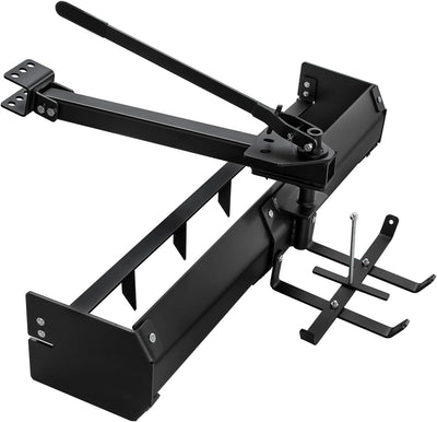 42 Inch Tow Behind Box Scraper, Lawn Tractor Attachments with Tractor Box Blade Sleeve Hitch Tow, Suitable for