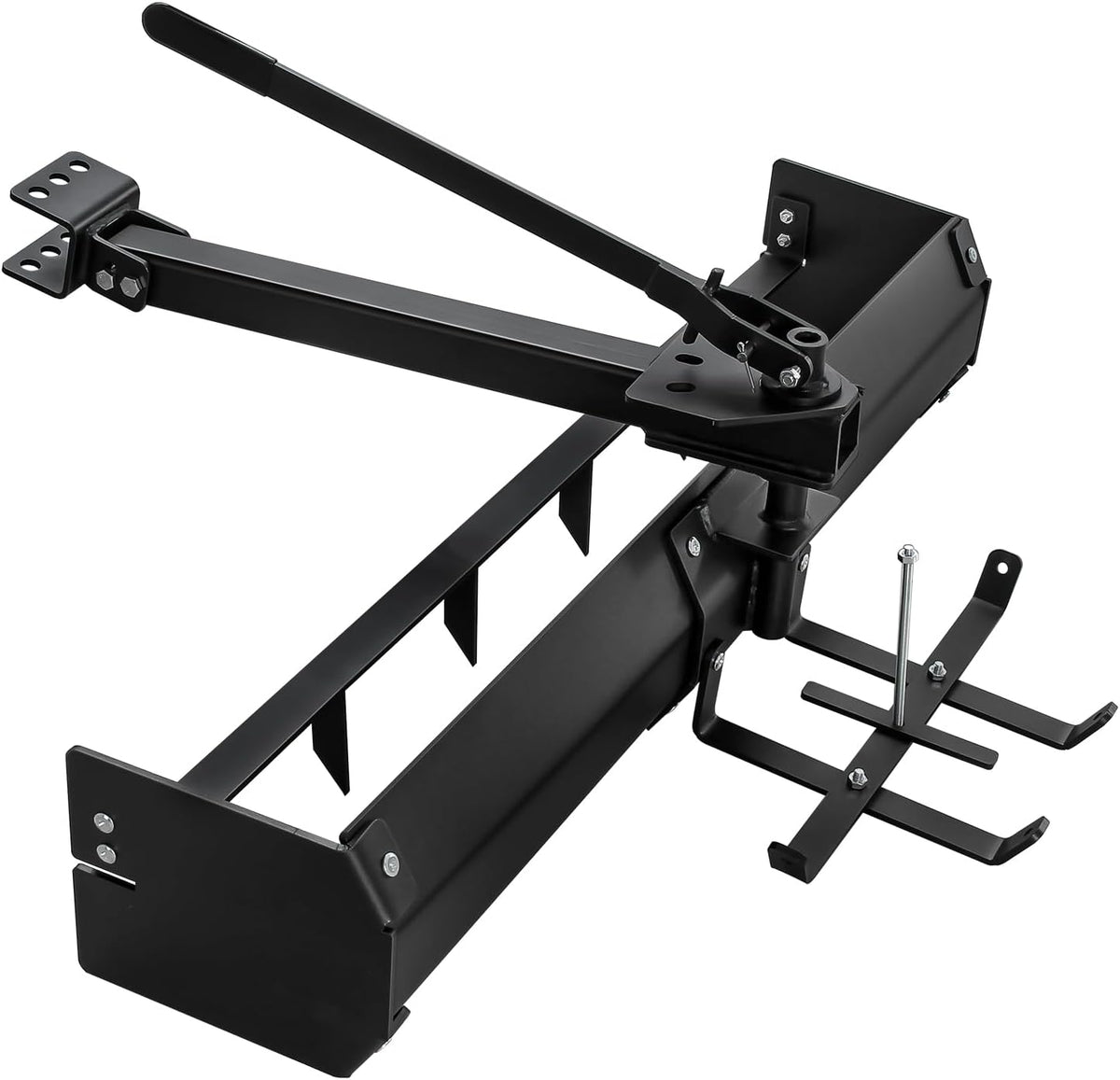 42 Inch Tow Behind Box Scraper, Lawn Tractor Attachments with Tractor Box Blade Sleeve Hitch Tow Fit for ATV UTV