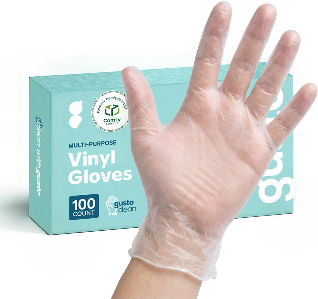 Disposable Plastic Vinyl Gloves