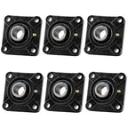 MAPLE ACE UCF201-8 Square Flange Bearing 1/2" Bore Self-Aligning (Qty 6)