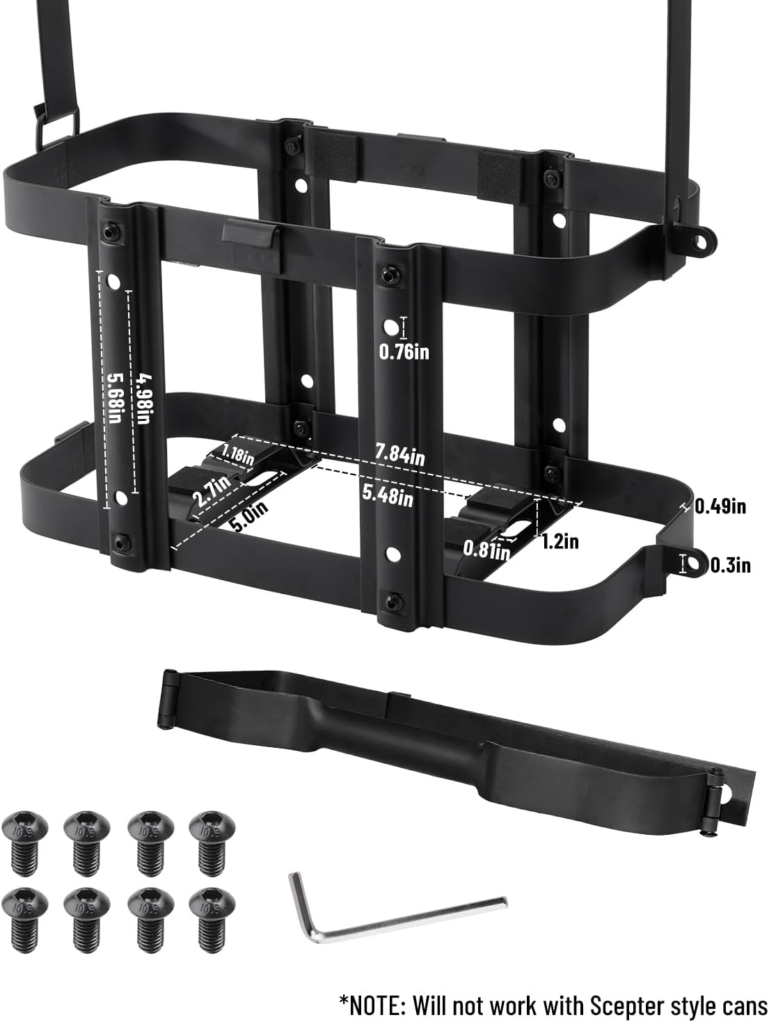 Jerry Can Holder Mount | 5 Gallon / 20 Liter Steel Jerry Can Bracket Mounts