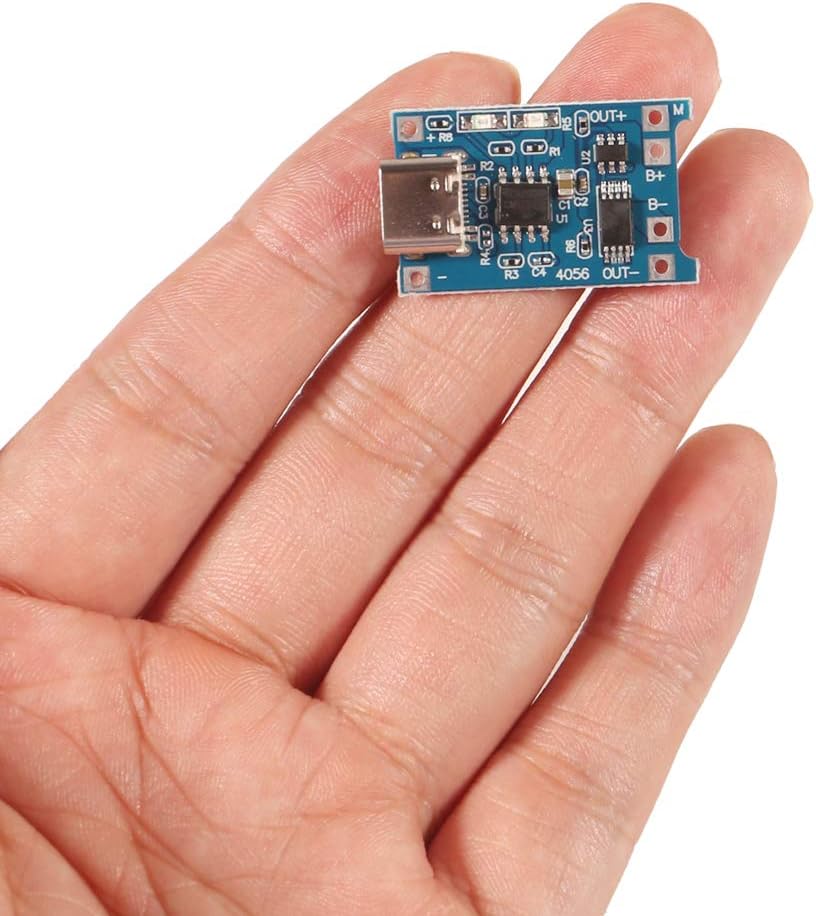 6PCS TP4056 Type-C USB Charging Module 5V 1A 18650 Lithium Battery Charging Board Power Charger Board with Protection