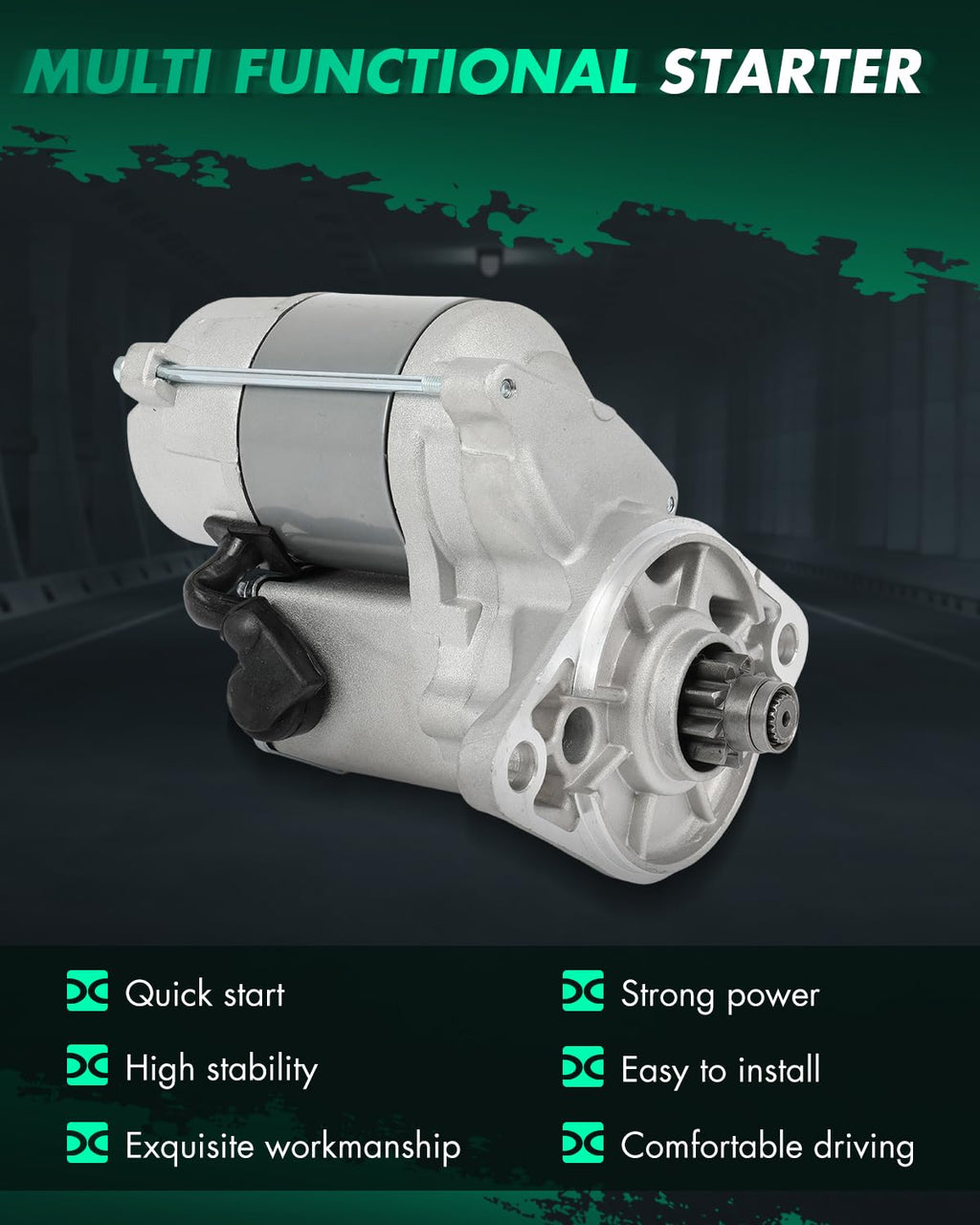 SCITOO Starter Replacement New for Isuzu for Honda Passport