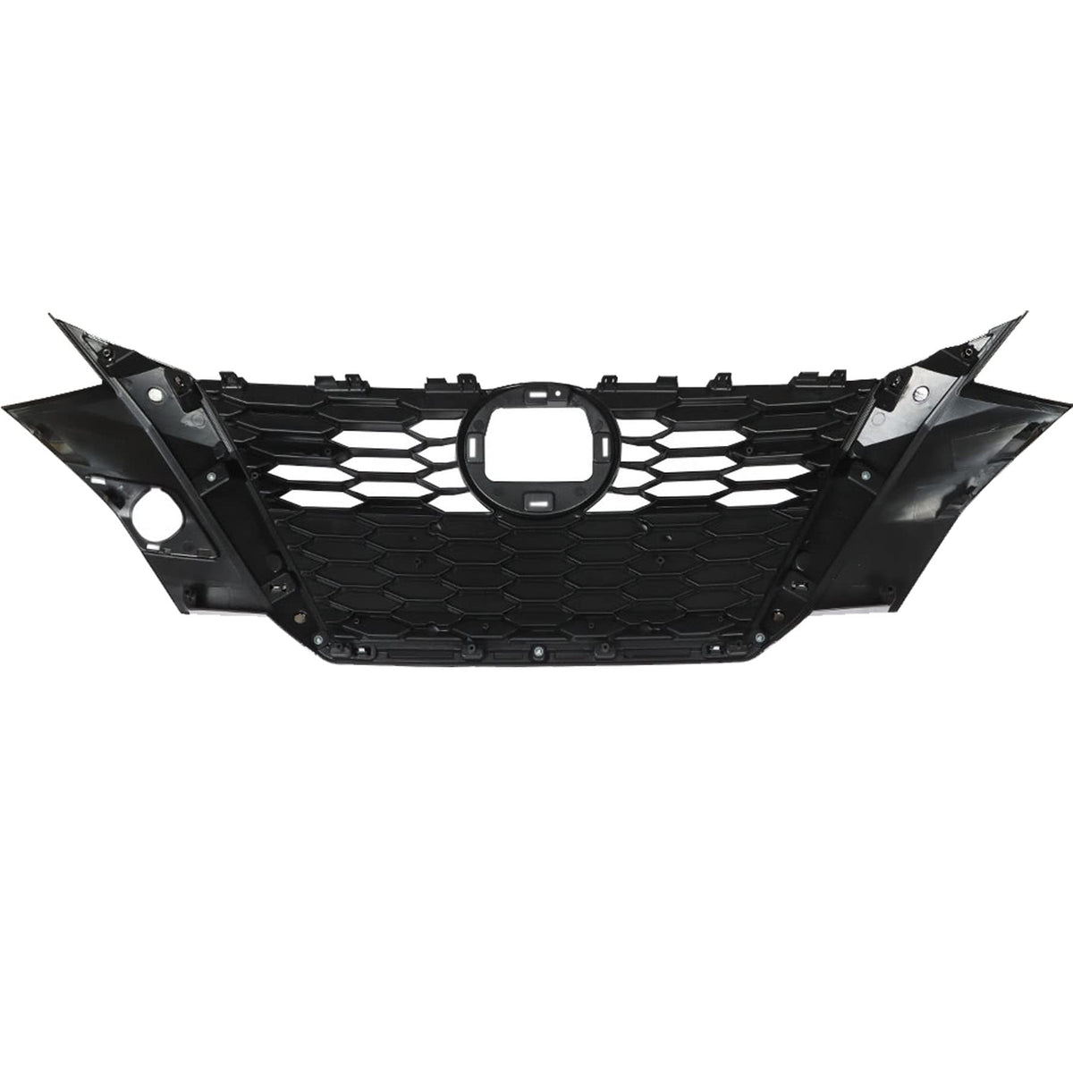 munirater Front Upper Grille Black Chrome Replacement for Sentra