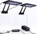 Clip On Aquarium LED Light with Multi-Channel Controller, Fish Tank Light 24/7 Lighting Sunrise-Daylight-Moonlight