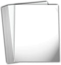 White 80lb Cover Heavy 8.5x11 Glossy Cardstock for Photos (50PK)