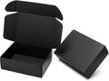 12x9x4" Black Shipping Boxes - 24 Pack Corrugated Cardboard Mailing Box Packaging for Small Business - Tab Locking