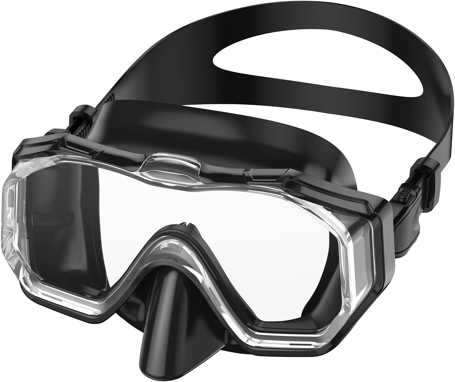 WSTOO Swim Goggles with Nose Cover for Ages 5-12, Youth, Adults, Unisex | Anti-Choking Design, Shatter-Resistant