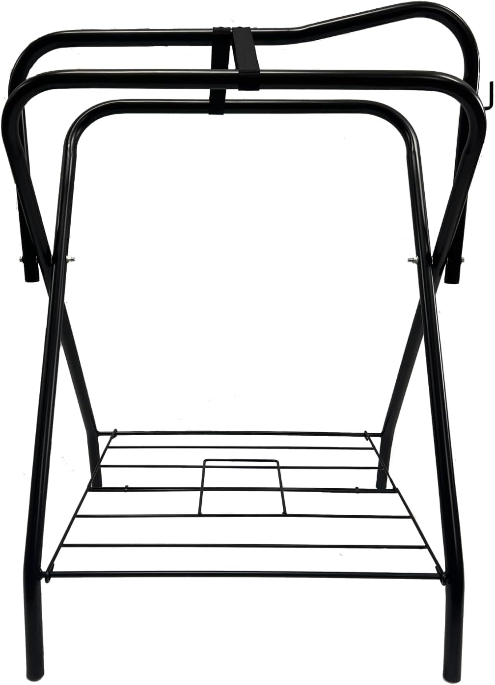 Portable Folding Saddle Rack, Full Size, Powder-Coated Steel
