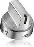 Stainless Steel WB03x24818 Gas Stove Knob Replacement for ge,PS11729081 AP5989029 Stainless Steel Stove Replacement Knobs,Compatible with ge Stove Knob（Not Universal）