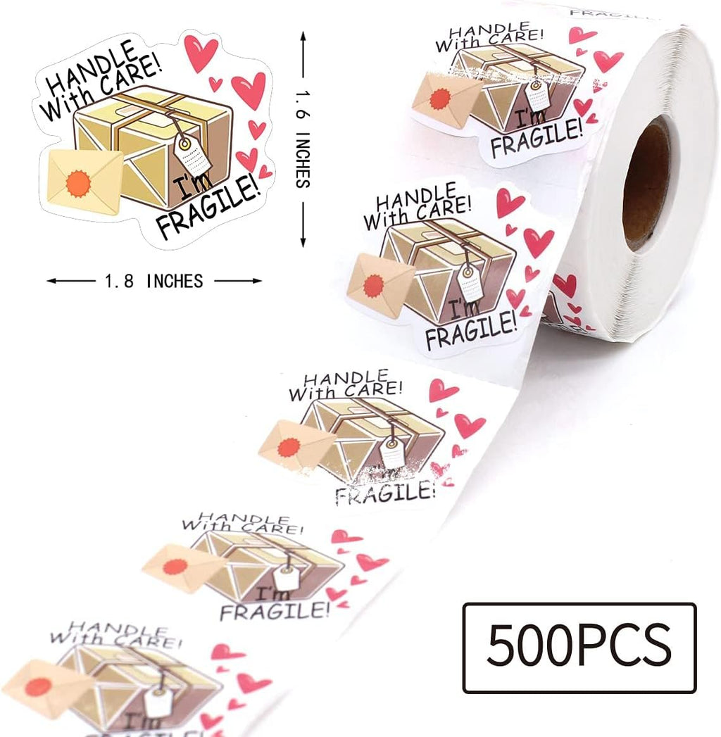 Fragile Handle with Care Stickers for Small Business Package