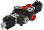 Hydraulic Monoblock Solenoid Directional Control Valve, Double Acting, 1 Spool, 21 GPM, 12V DC