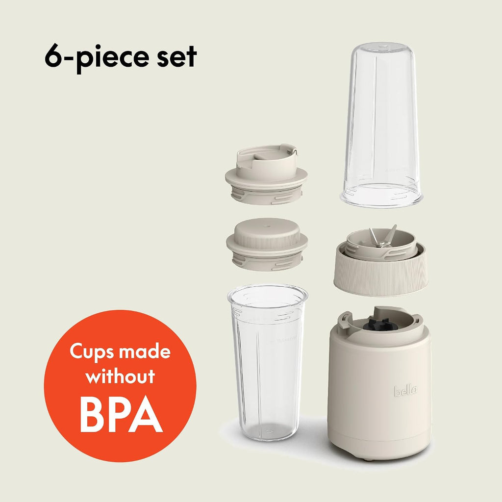 Rocket Blender 6-Piece Set with Stacking Cups, Oatmilk