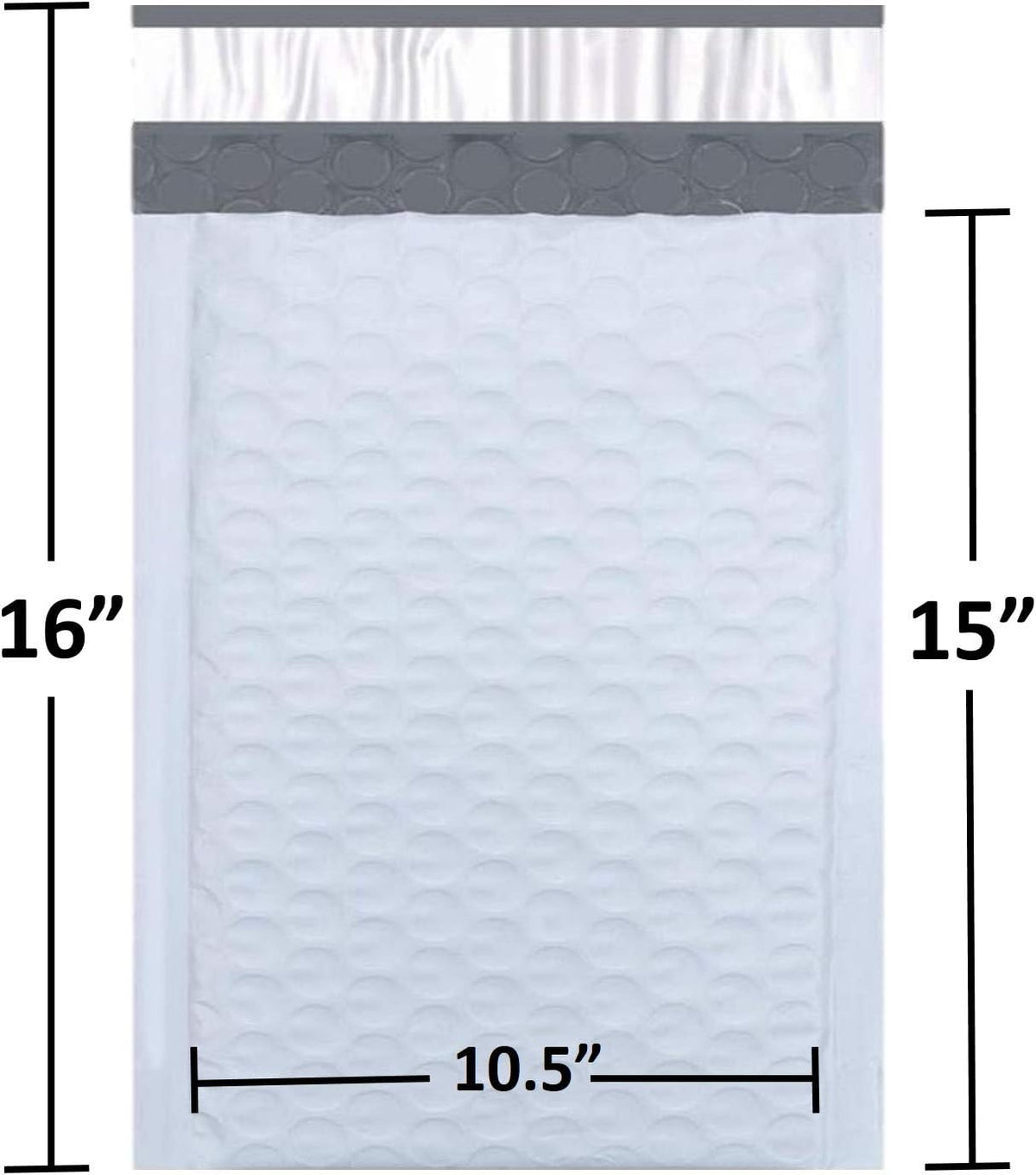 #5 Poly Bubble Mailers 10.5X16 Inches Padded Envelope Mailer Waterproof Pack of 10, White