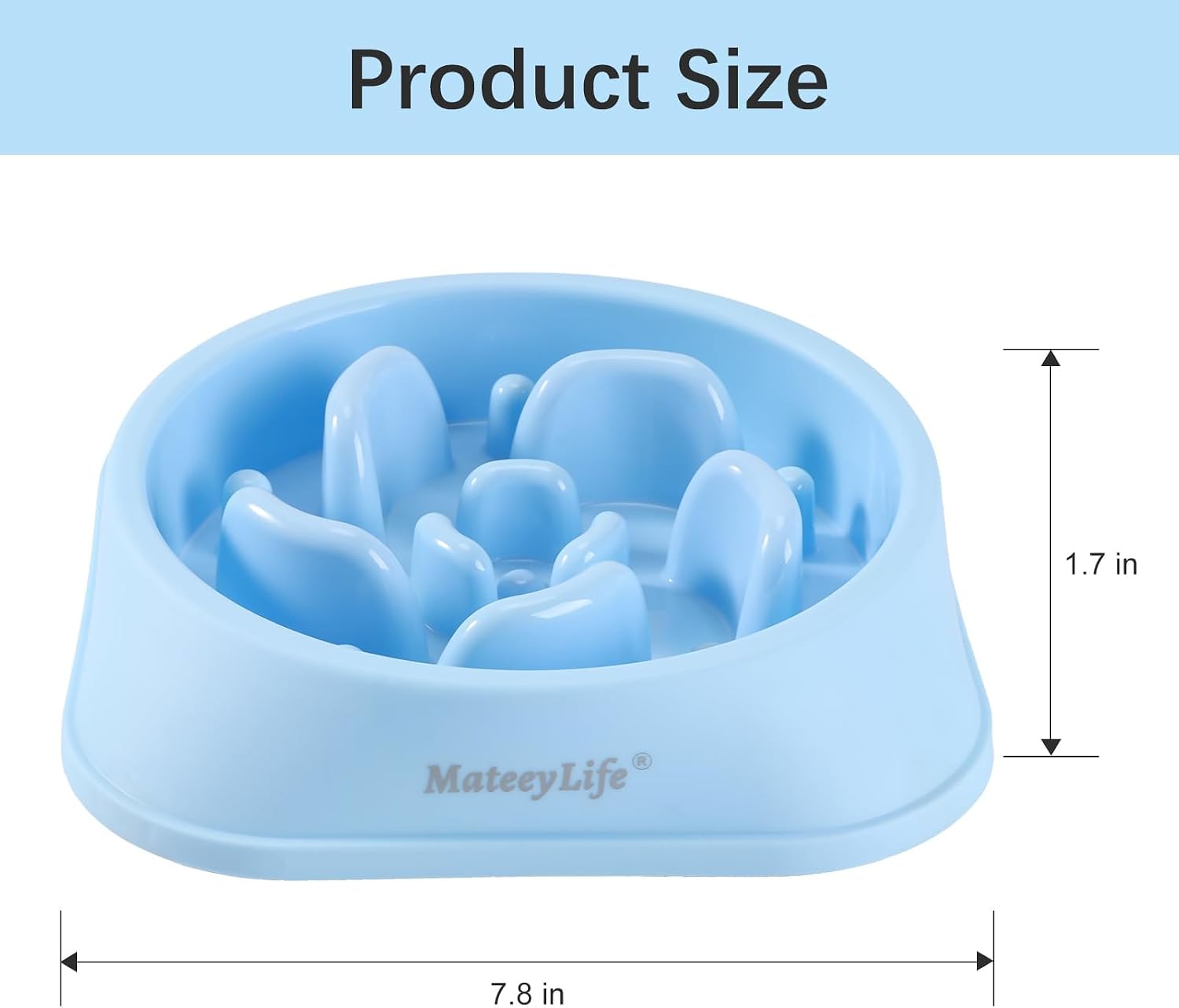 Slow Feeder Dog Bowls 2PCS, Anti-Choking Puzzle Dog Food Bowls, Anti-Slip Interactive Feeding Slow Down Eating, Bloat