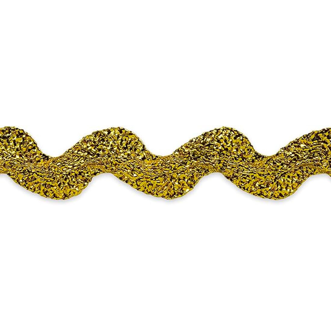 1/2" Medium RIC Rac Metallic Gold | (10 Yard Cut) Trim