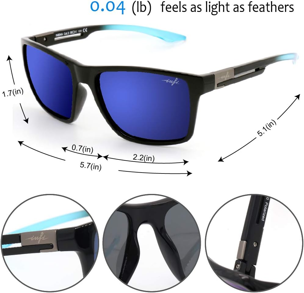 Fishing Polarized Sunglasses for Men Driving Running Golf Sports Glasses Square UV Protection Designer Style Unisex