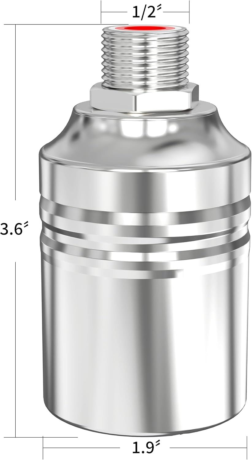 1/2" to 3/4" 1" Water Mini Float Valve,304 Stainless Steel Fully Automatic Level Controller Valve for Wate Tank