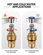 Phivan Hot Side Brass Ceramic Spindle Assembly for Commercial Faucet