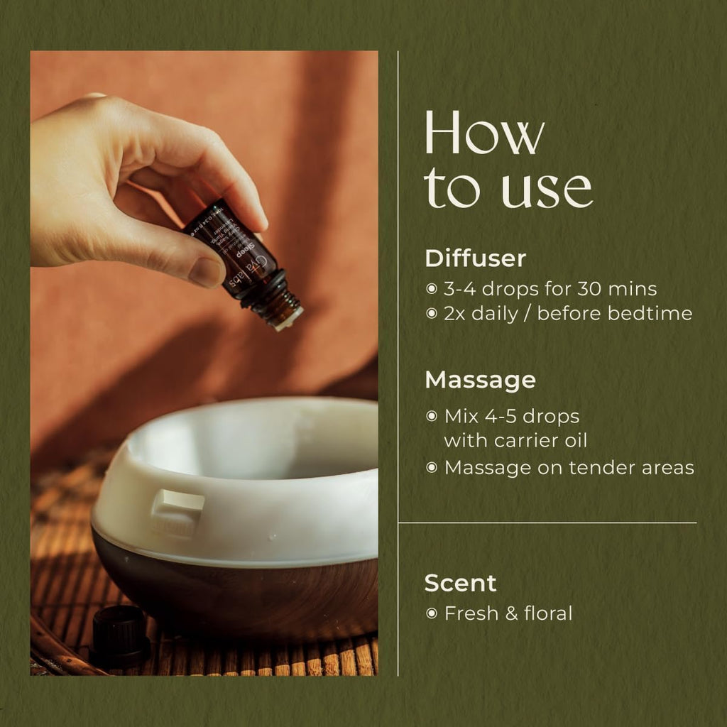 Sleep Essential Oil Blend - 100% Pure Natural Sleep Oil for Diffuser & Aromatherapy, Soothing, Bedtime and Self-Care