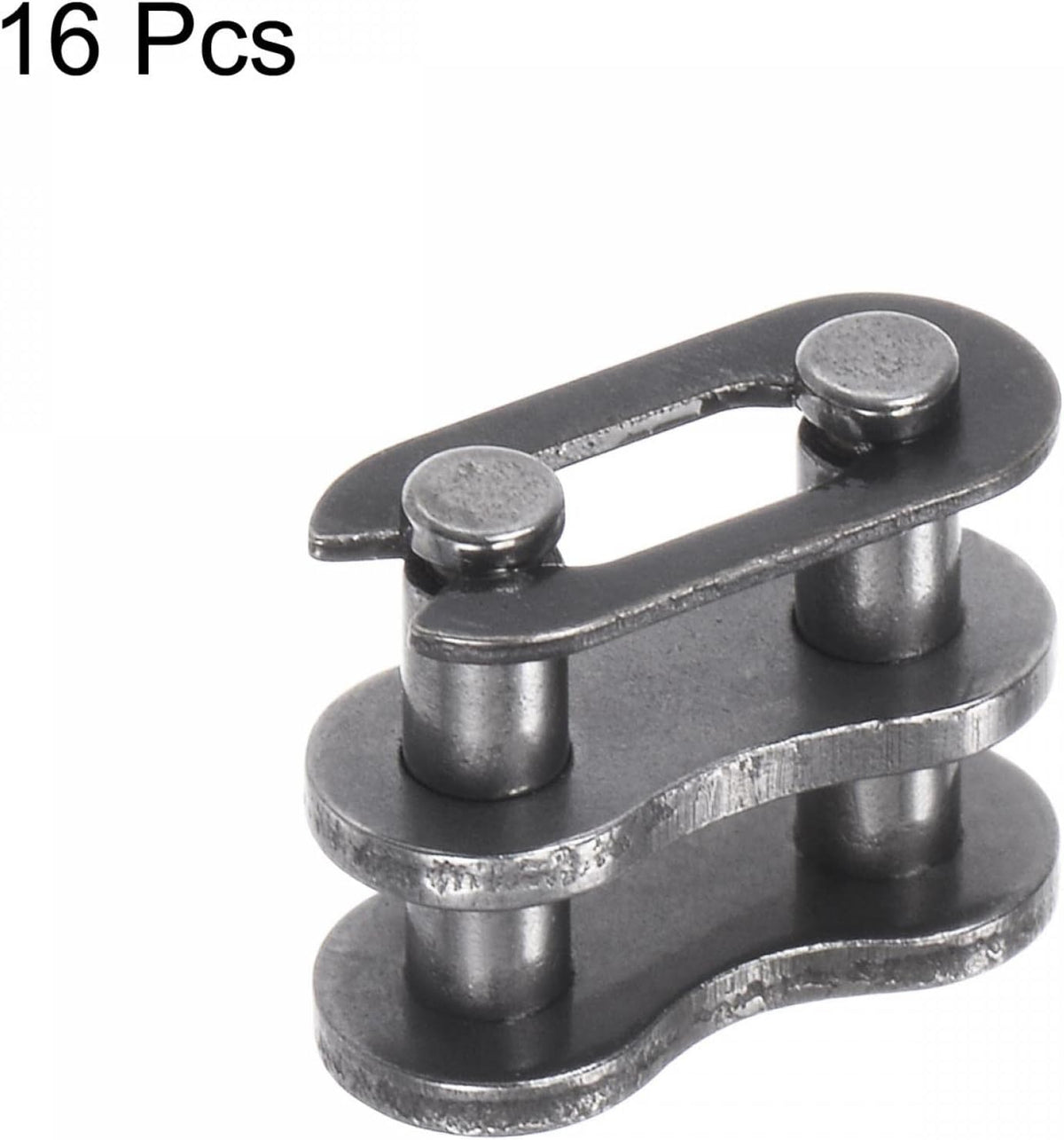 uxcell 16Pcs #25 Chain Master Connector Link Roller, 1/4" Pitch Carbon Steel, Standard Connecting Split Links for 04C Chain