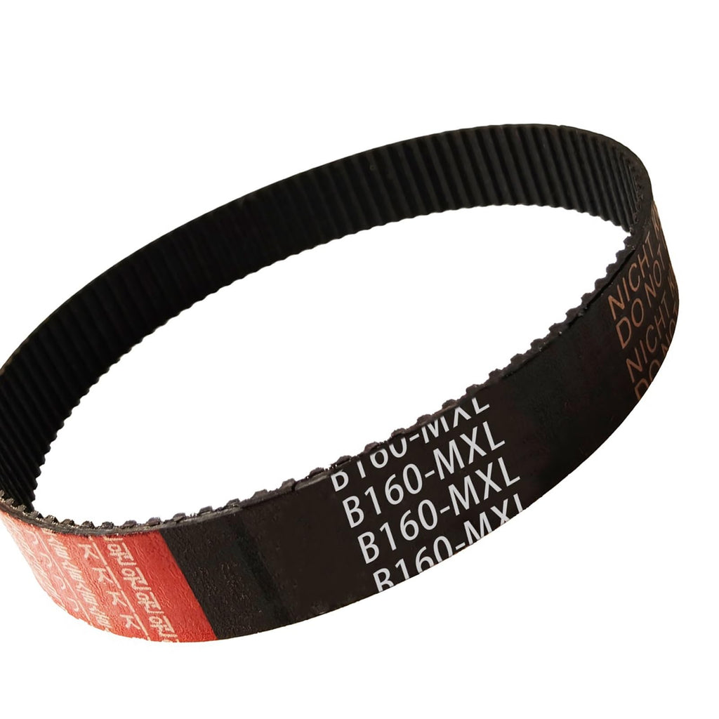HUANLING B160-MXL-025 Timing Belt, 12.8" Length x 0.25" Width, 0.08" Pitch, 160 Teeth, Industrial Drive Belt