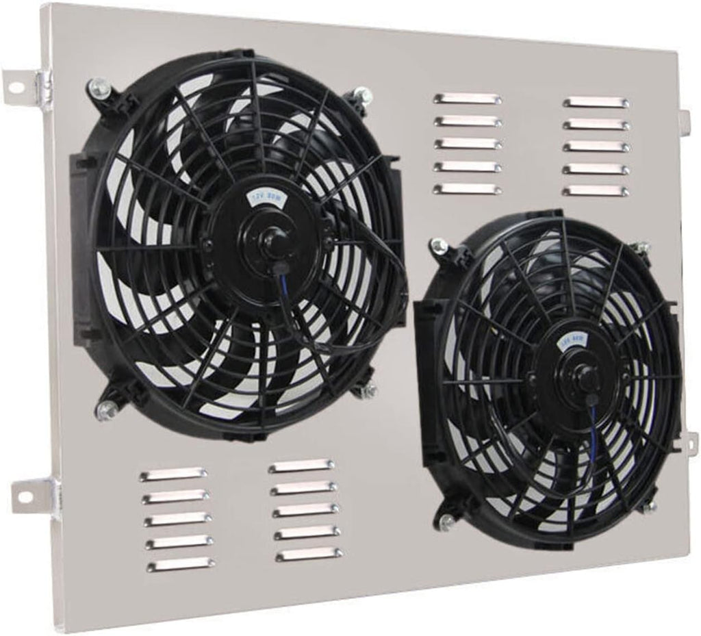 Aluminum Radiator Shroud Electric Fan for 1966-1979 Ford Bronco & F100 F150 F250 F350 V8