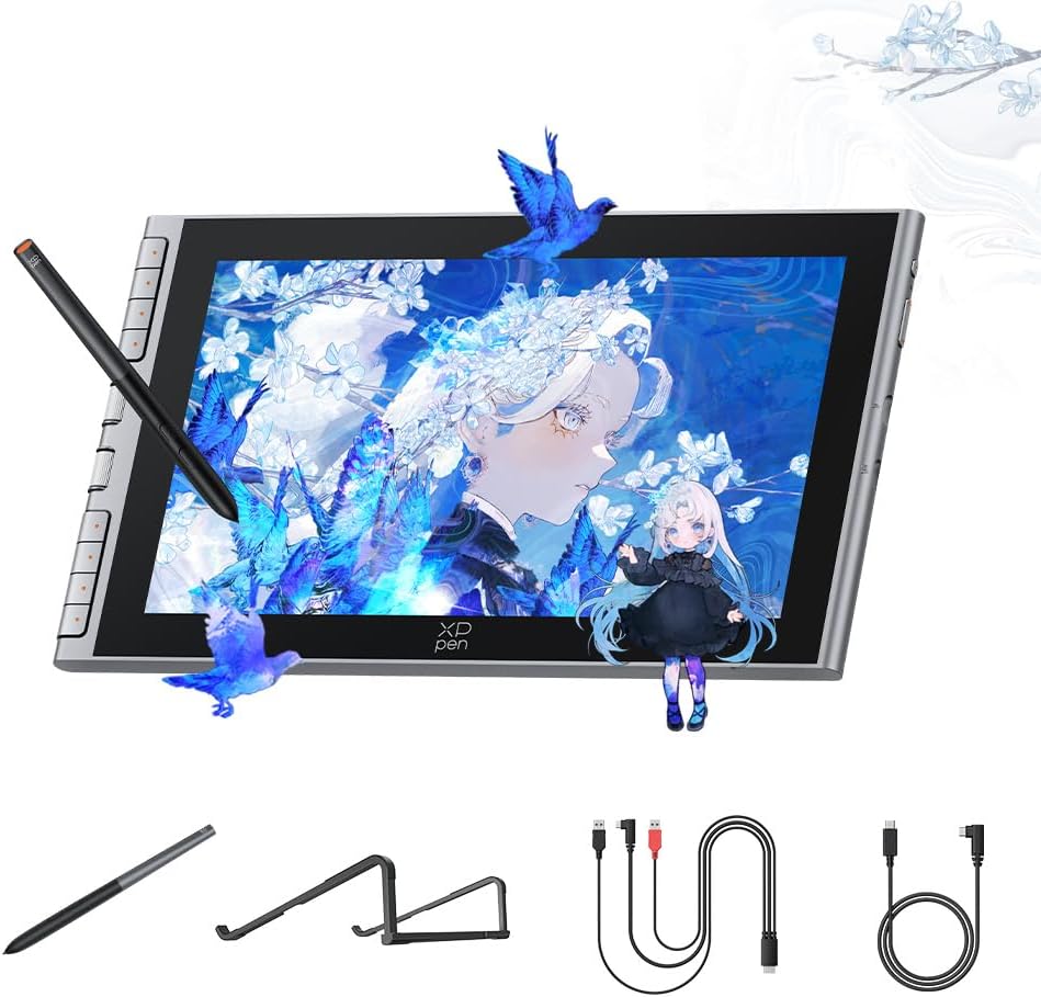 XPPen Artist 12 3rd 11.9" Drawing Tablet with Screen - 16K Pressure X4 Smart Chip Magnetic Stylus, Full-Laminated