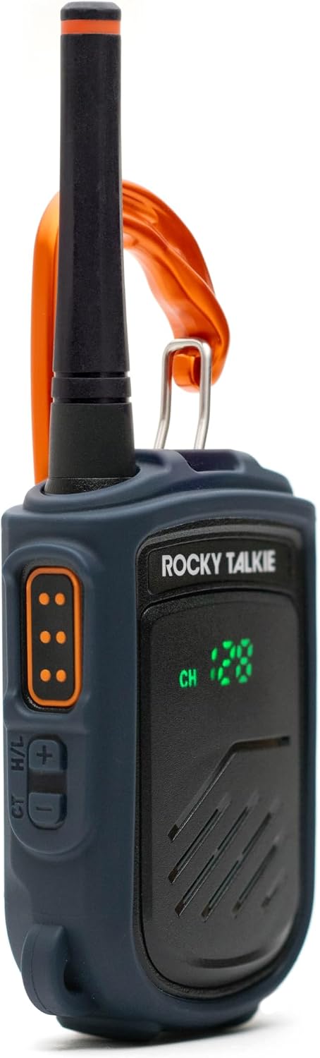 Mountain Radio - Long Range Walkie Talkie, FRS Handheld Radio, 4 Day Battery Life, Max Durability, 2 Pack