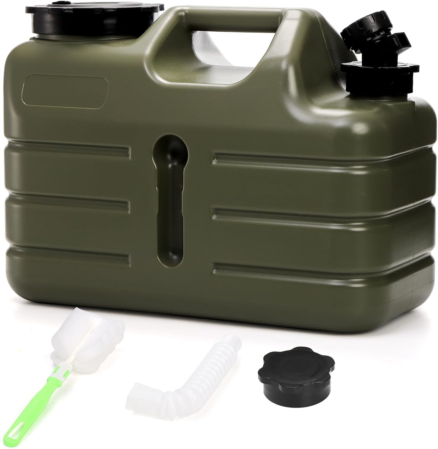 Water Container with Spigot, 3 Gallon Camping Water Storage Container, BPA Free Portable Thick Water Dispenser Tank